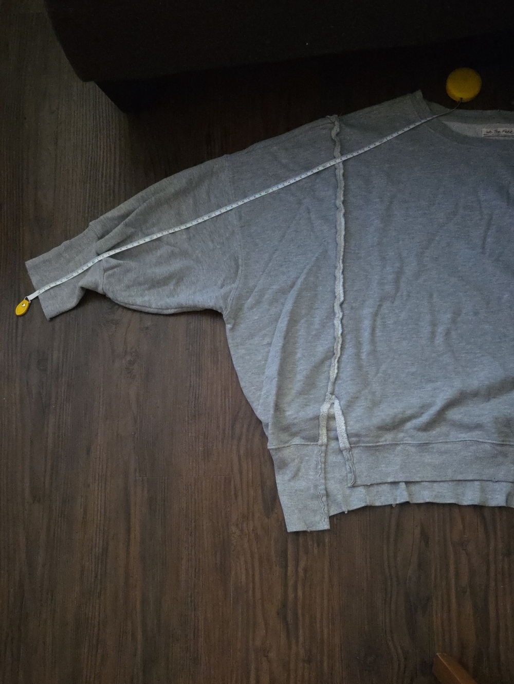 FREE PEOPLE We The Free Camden Sweatshirt In Sand Heather Grey in sz Small - Picture 7 of 7